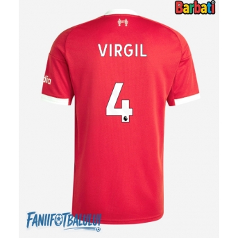 Liverpool Virgil van Dijk #4 Tricou Fotbal Replică 2025-26 Barbati Acasa